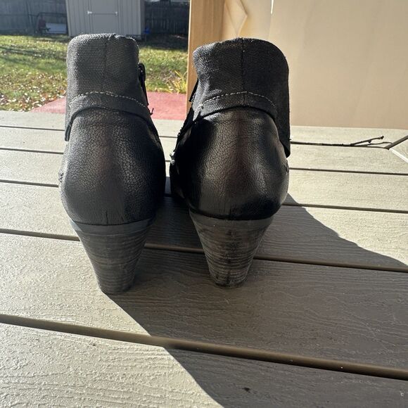 Dkode leather booties Black And Gray Sz 40/9 - Picture 5 of 9